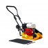 SKIPER SC60HWM.00 Виброплита SKIPER C60H-WM (Honda GX160, 5.5л.с., плита 53х37см., 11кН, 25м/мин, рез. ковр, колёса)
