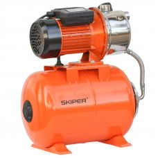 Станция водоснабжения автоматическая SKIPER JET1300M-PRO (1300 Вт, 3600 л/ч, 24 л, нерж)