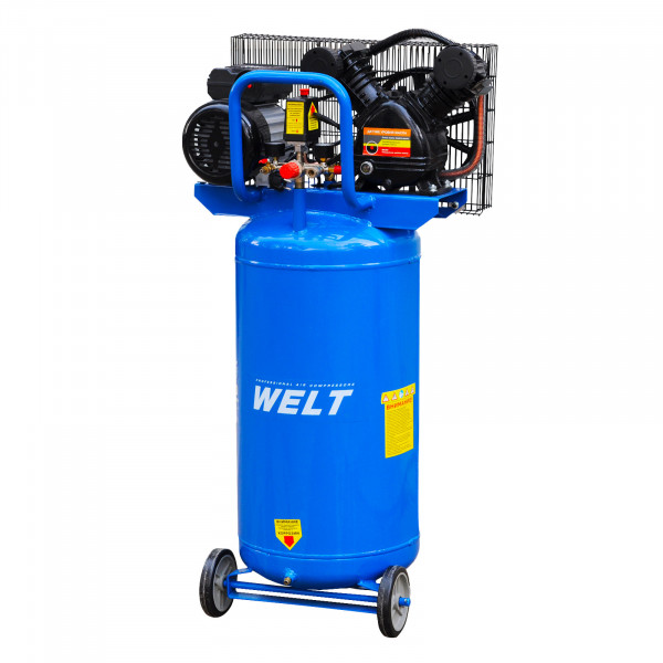 WELT WIBL3100V-2.00 Воздушный компрессор WELT IBL3100V-2 (до 380л/мин, 8атм, 100л, 230В, 2.2кВт, вертикальн  рессив)