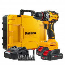 Дрель-шуруповерт аккумуляторный Katana HD Line BCD5501 (21В,Бесщеточн.,2акк,2А/ч,Li-ion,10бит,кейс)