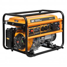 Электростанция SBK BG7000 (5.5кВт, 2х230В/16А/3.5кВт, 1х230В/32А/5кВт, 12В, бак 25.0л)