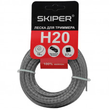 Леска SKIPER H20 (ф 2.7 мм х 15 м кручен. сеч., серебр.)