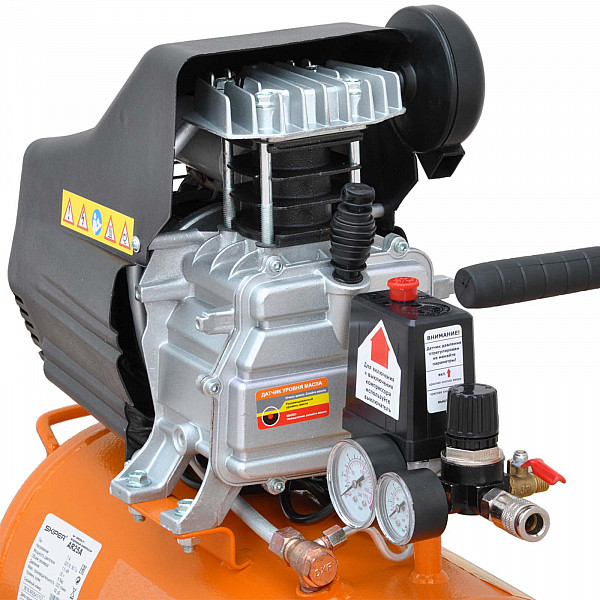 SKIPER SAR25A.01 Воздушный компрессор SKIPER AR25A (до 235 л/мин, 8 атм, 25 л, 230 В, 1.50 кВт)