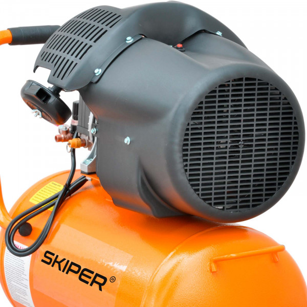 SKIPER SAR50V.00 Воздушный компрессор SKIPER AR50V (до 440 л/мин, 8 атм, 50 л, 230 В, 2.2 кВт)
