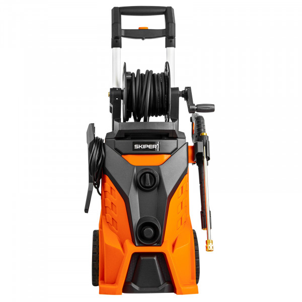 SKIPER SPM210PRO.00 Мойка высокого давления SKIPER PM-210 PRO (2800Вт; 210 Бар; 8м шланг; 19,5кг; бесщ.дв;катушка;щётка)
