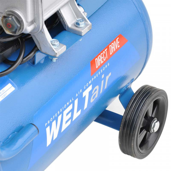 WELT WAR25LT.00 АКЦИЯ! Возд. компрессор WELT AR25LT (до 235л/мин,8атм,25л,230В,1.50кВт) + Шланг SKIPER PH05 (PU, 5м)