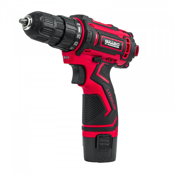 BRADO BDF410B.00 Дрель-шуруповерт аккумуляторный BRADO DF410B в коробке (12В, 1 акк, 1,5 А/ч Li-ion, 2 ск, 35 Нм)