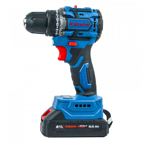 KATANA KCD3501.00 Дрель-шуруповерт аккумуляторный Katana CD3501 (21В,Бесщеточн.,2акк,2А/ч,Li-ion,10бит,кейс)