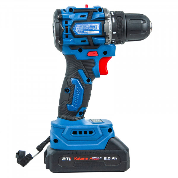 KATANA KCD3501.00 Дрель-шуруповерт аккумуляторный Katana CD3501 (21В,Бесщеточн.,2акк,2А/ч,Li-ion,10бит,кейс)