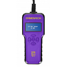 Тестер аккумуляторный Ermenrich Zing AL40 (6-18В, EN 61326-1:2013, 200Ач, фиолетовый)