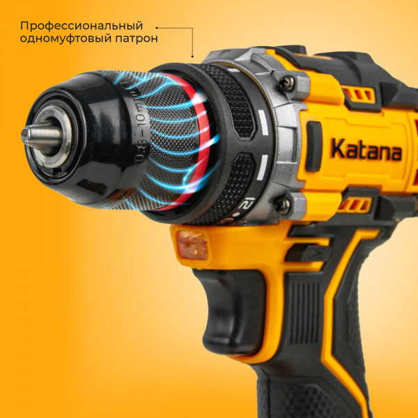 KATANA KBCD5001.00 Дрель-шуруповерт аккумуляторный Katana HD Line BCD5001 (21В,Бесщет.,1акк,2А/ч,Li-ion,10 бит,кор.)