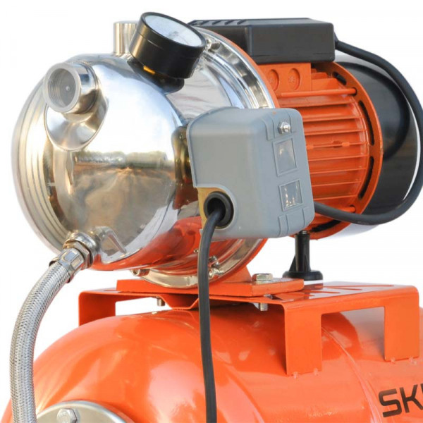 SKIPER SJET100S.00 Станция водоснабжения автоматическая Skiper JET100S (900 Вт, 3100 л/ч, 24 л, нерж)