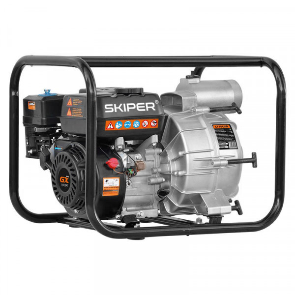 SKIPER SLT30CXD.00 Мотопомпа SKIPER LT30CXD (для грязной воды, 1500 л/мин, частицы до 30мм)