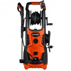 Мойка высокого давления SKIPER PM-200 PRO (2700 Вт, 200 Бар, бесщёт.двиг, 420 л/ч, катушка, щётка)