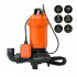 SKIPER SWQ10-2.00 Насос дренажно-фекальный Skiper WQ10-2 (с измельчителем, 2000 Вт, 18 м3/ч, напор до 10 м, попл.выкл)