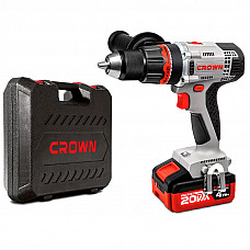 Дрель-шуруповерт аккумуляторная CROWN CT21076HMX-4 BMC
