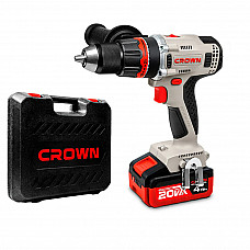 Дрель-шуруповерт аккумуляторная CROWN CT21090HMX-4 BMC

