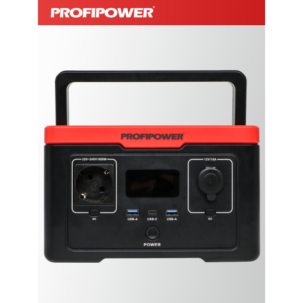Аккумуляторная портативная электростанция F0060 PROFIPOWER ПЭ-600 600Вт