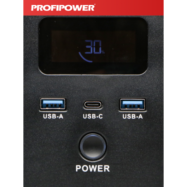 Аккумуляторная портативная электростанция F0061 PROFIPOWER ПЭ-600PRO 600Вт