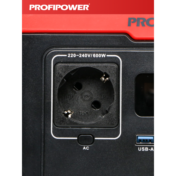 Аккумуляторная портативная электростанция F0061 PROFIPOWER ПЭ-600PRO 600Вт