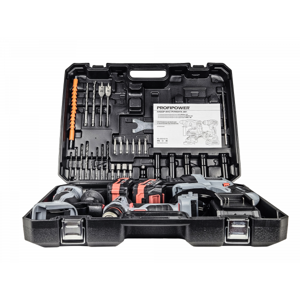 Аккумуляторный бесщеточный E0247 НАБОР 3в1 PROFIPOWER ProfiSet-3E18