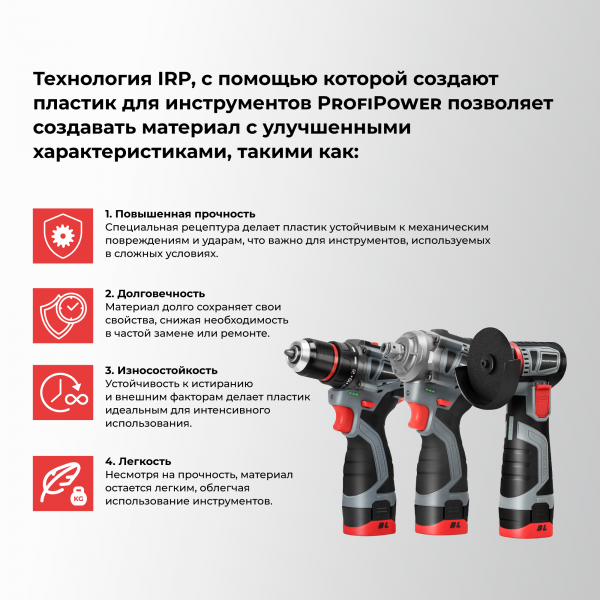 Аккумуляторный бесщеточный ударный гайковерт E0212 PROFIPOWER BL-163