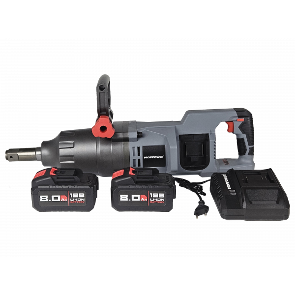 Аккумуляторный бесщеточный ударный гайковерт E0243 PROFIPOWER T-4000NK короткий шпиндель