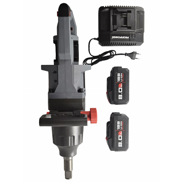 Аккумуляторный бесщеточный ударный гайковерт E0243 PROFIPOWER T-4000NK короткий шпиндель
