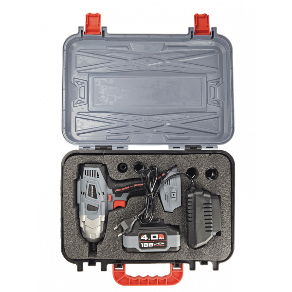 Аккумуляторный гайковерт бесщеточный ударный E0105 PROFIPOWER DWDTW-18V