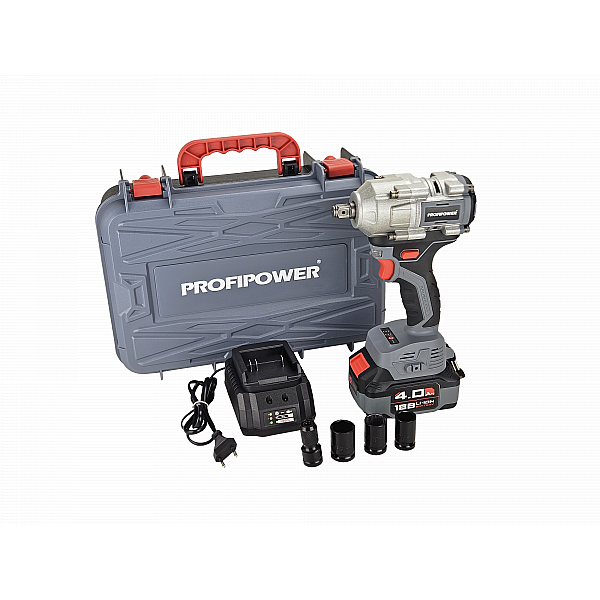 Аккумуляторный гайковерт бесщеточный ударный E0185 ProfiPower T-500N