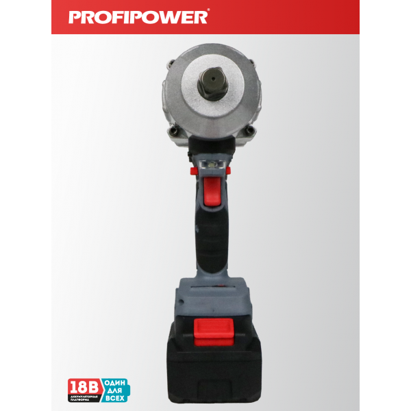 Аккумуляторный гайковерт бесщеточный ударный E0187 PROFIPOWER T-2000N