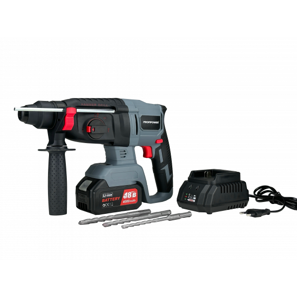 Аккумуляторный перфоратор беcщеточный T0058 PROFIPOWER MKDHR-18V - 2акб 4Ач