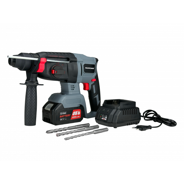 Аккумуляторный перфоратор беcщеточный T0058 PROFIPOWER MKDHR-18V