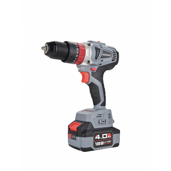 Аккумуляторный шуруповерт бесщеточный ударный E0087 PROFIPOWER MKDHP-18V