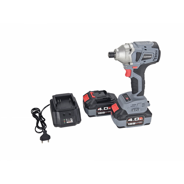 Аккумуляторный винтоверт беcщеточный импульсный E0082 PROFIPOWER MKDTD-18V
