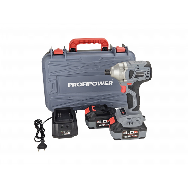 Аккумуляторный винтоверт беcщеточный импульсный E0082 PROFIPOWER MKDTD-18V