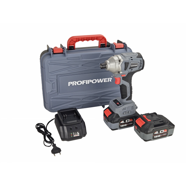 Аккумуляторный винтоверт беcщеточный импульсный E0082 PROFIPOWER MKDTD-18V