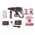 PIT PBH20H-22A/1 Перфоратор аккумуляторный, 20 В, 1,5 Дж, 0-1150 об/мин, 0-5500 уд/мин, 1 АКБ и ЗУ