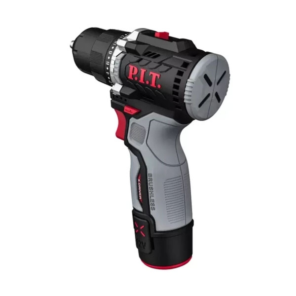 PIT PBM12K-10B/1 Дрель бесщеточная аккумуляторная X-DRIVER, 12 В, 35 Нм, патр 10 мм, 2ск., АКБ 1,5 Ач, ЗУ PIT