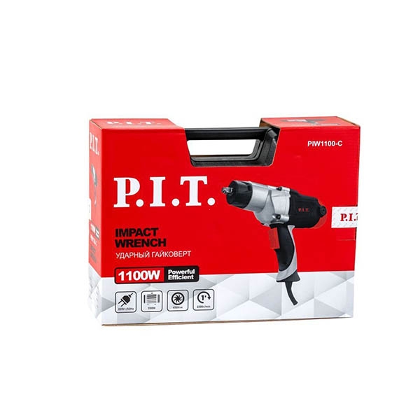PIT PIW1100-C Гайковерт ударный, 220 В/50 Гц, 1100 Вт, 2200 об/мин, 450 Нм