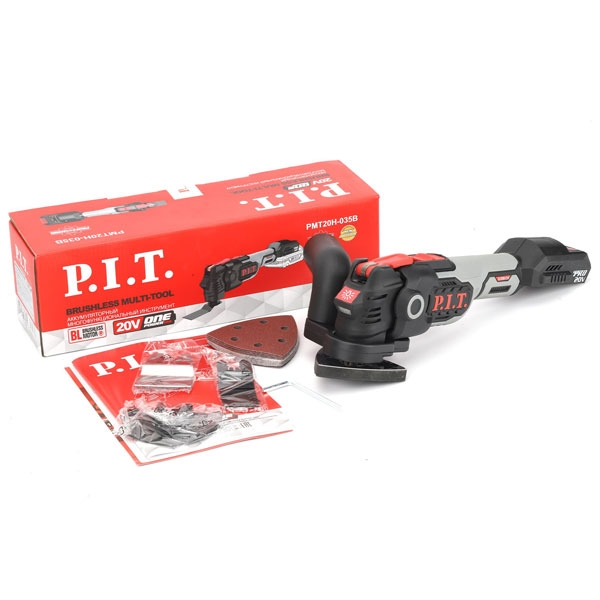 PIT PMT20H-035B Реноватор (МФИ) аккум. бесщеточный P.I.T. SOLO, 20В, 5000-19000кол/мин, угол 3,6°, LED