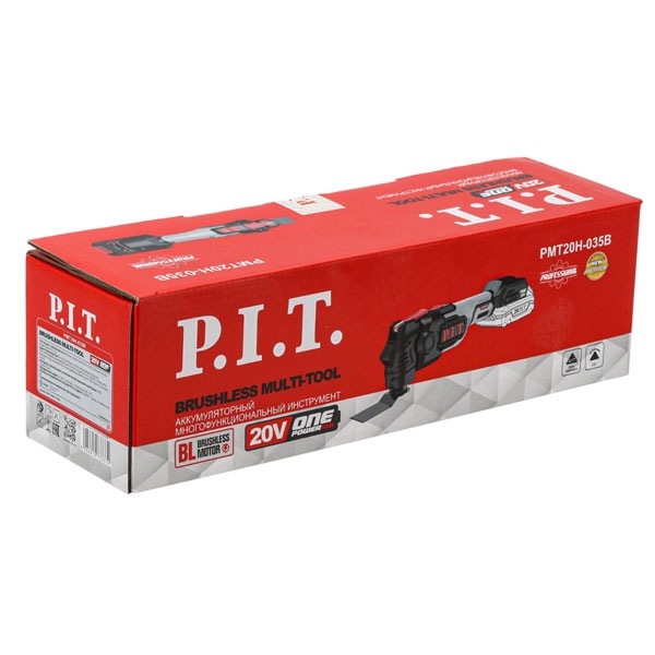 PIT PMT20H-035B Реноватор (МФИ) аккум. бесщеточный P.I.T. SOLO, 20В, 5000-19000кол/мин, угол 3,6°, LED