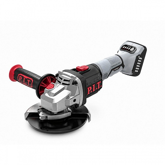 PIT PWS20H-125D/5(100304001010) Шлифмашина угловая аккум. бесщёточная P.I.T., 20В, 125мм, 4ск, защита от падения,SOLO