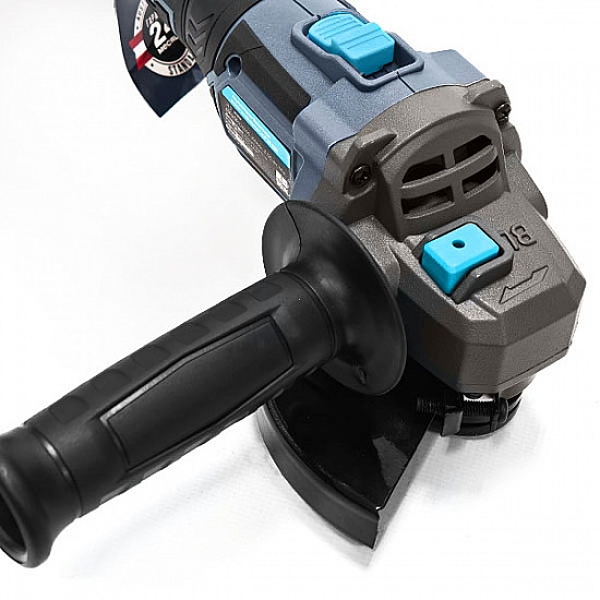 RÖGEL CAGR 125-30BL Аккумуляторная бесщёточная углошлифмашина RÖGEL, 21 В, 4500/5500/6500 об/мин, 3.0 Ач, 2 АКБ, кейс