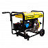 CHAMPION DG6501E Генератор дизельный 5/5,5кВт, 8,9лс 12,5л 12V, эл.стартер, колеса, счетчик