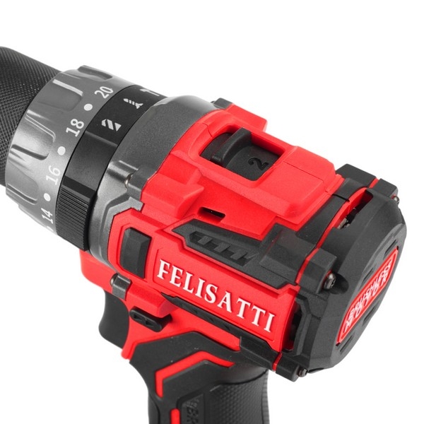 Felisatti FT1099 Felisatti Аккумуляторная ударная дрель-шуруповерт,18 В, 85 НМ, 0-480 / 0-2000 об/мин, без АКБ и З/У