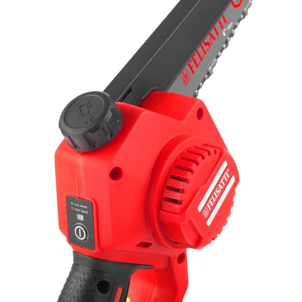 Felisatti FT1161 Felisatti Аккумуляторная цепная пила, 18 В, 5400/7000 об/мин, 6''(картон, без аккум.)