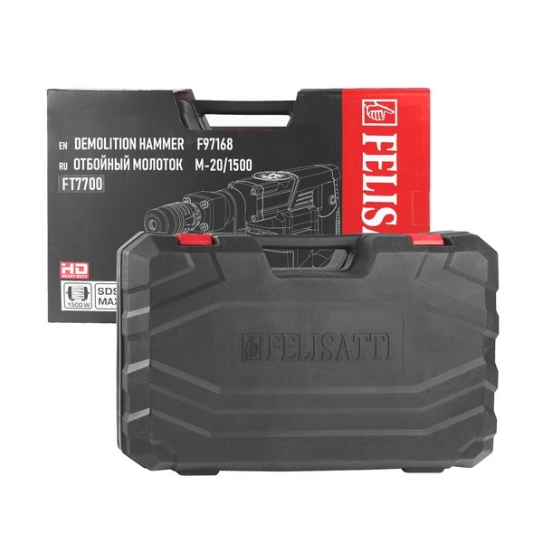 Felisatti FT7700 Felisatti Отбойный молоток 20/1500, 1500 Вт, 20 Дж, SDS-Max