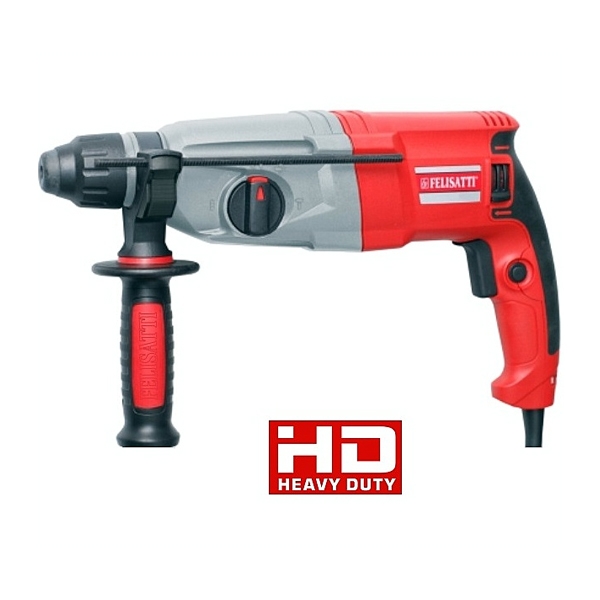 Felisatti П-28/850ЭР Felisatti Перфоратор ручной электрический, 220В/50 Гц,850 Вт, 0-1100 об/мин, 0-4700 уд/мин, 3,0 Дж, SDS-Plus