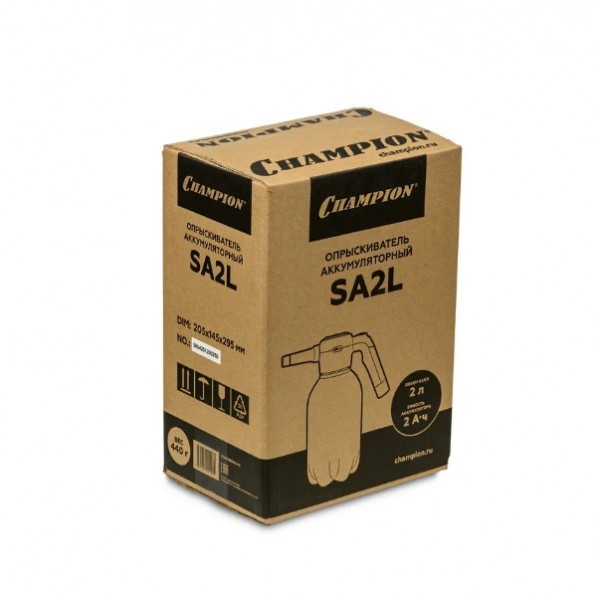 CHAMPION SA2L Опрыскиватель аккумуляторный, Li акк., бак 2л, 3,7В, 2Ач